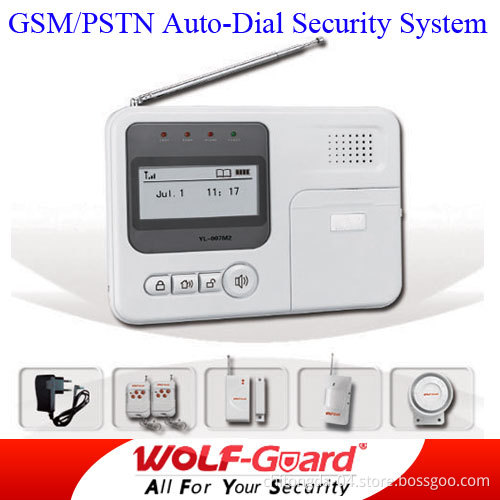 GSM/PSTN Auto-Dial Home Security Burglar Alarm System (YL-007M2)
